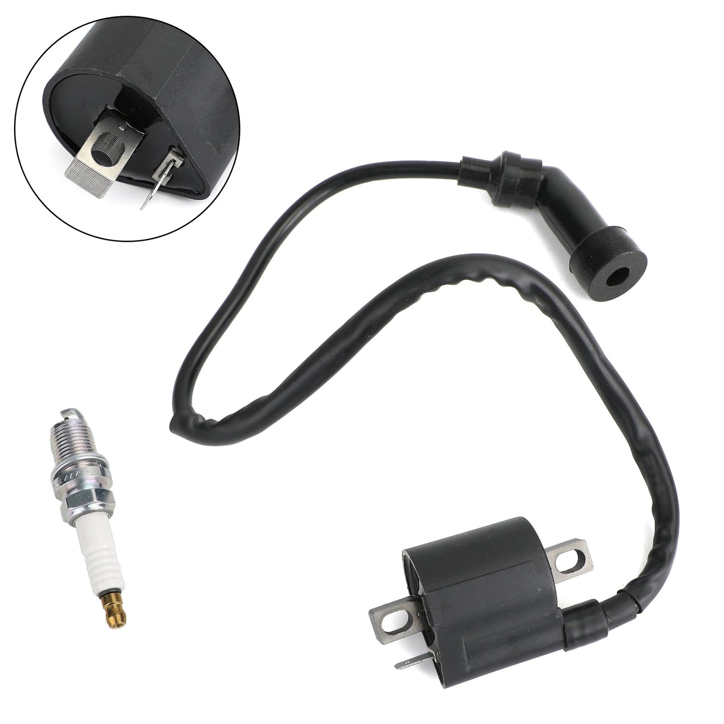 Bobina di accensione + Candela adatta per Polaris ATV Trail Boss 325 330 31401-40F00 Generico