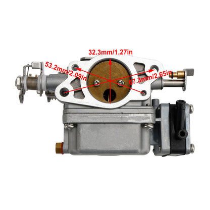 Carburatore inferiore Carb adatto per fuoribordo Yamaha 2 tempi 20HP 25HP 6L2-14302-00