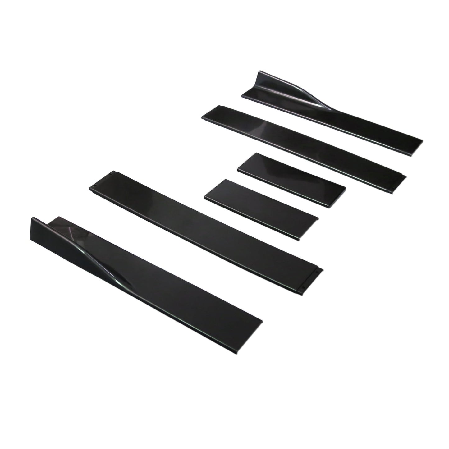 86.6" Universal Side Skirt Extensions Rocker Panel Splitter Lip Polipropilene Generico