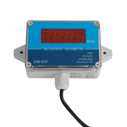 DC 8-24V Hall Contagiri Digital LED Misuratore di velocità del motore Tester IP68 Impermeabile