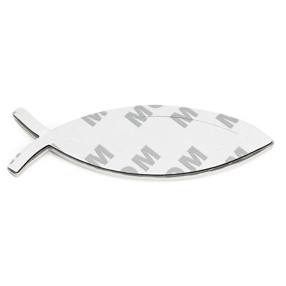 3D auto decalcomania emblema adesivo Dio religioso per Gesù cristiano pesce simbolo argento