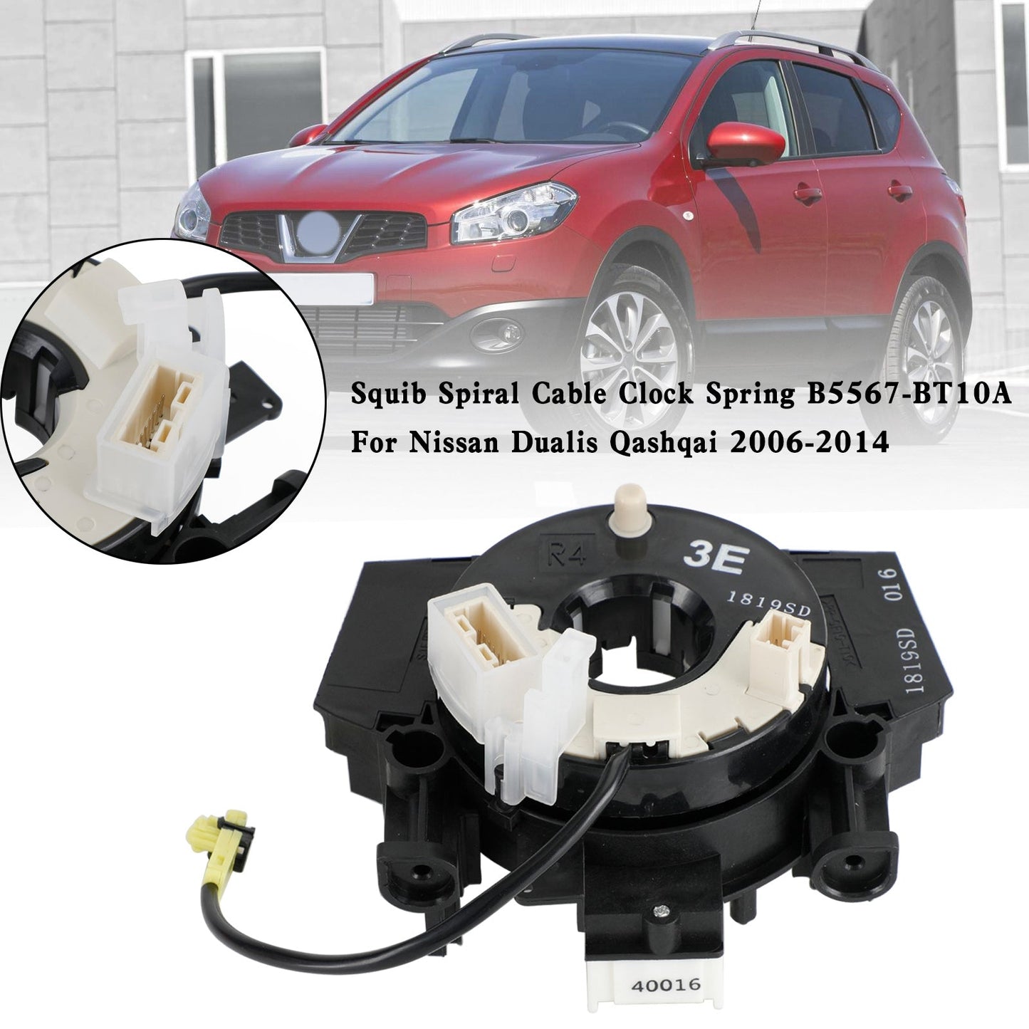 2006-2014 Nissan Dualis Qashqai B5567-BT10A 25560-JD1 B5567-JD01A4A Molla orologio con cavo a spirale Squib