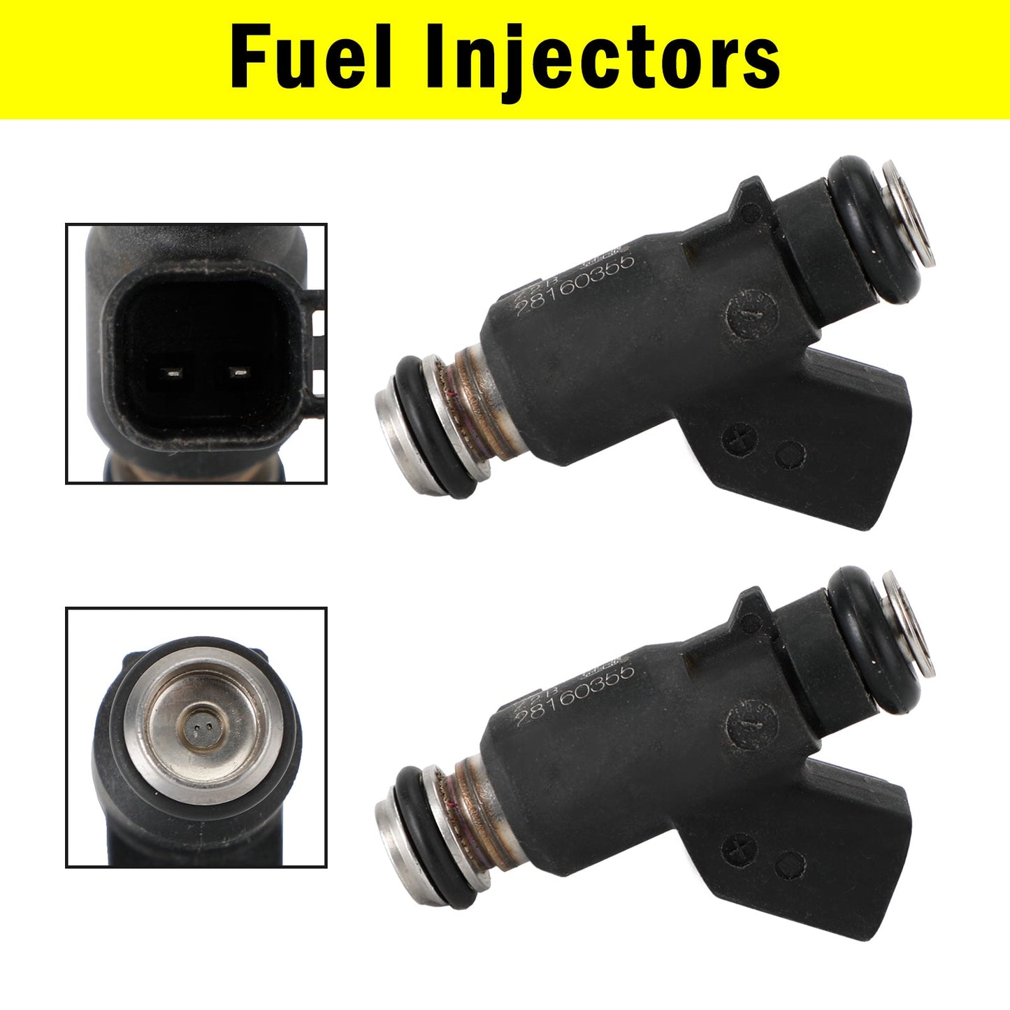 28160355 HiSun EFI UTV550 MSU500 HS500 Cowboy TSC 2PCS Iniettore carburante 2 fori