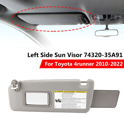 Visiera parasole sinistra lato guida 74320-35A91 grigia per Toyota 4runner 2010-2021 2022