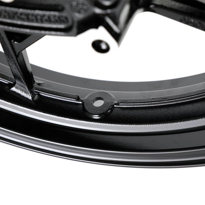 Cerchio Ruota Anteriore Nero Lucido Per Kawasaki Z400 EX400 Ninja 400 ABS 2018-2023 Generico