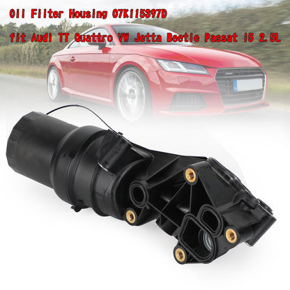 Alloggiamento filtro olio 07K115397D adatto per Audi TT Quattro VW Jetta Beetle Passat l5 2.5L Generico