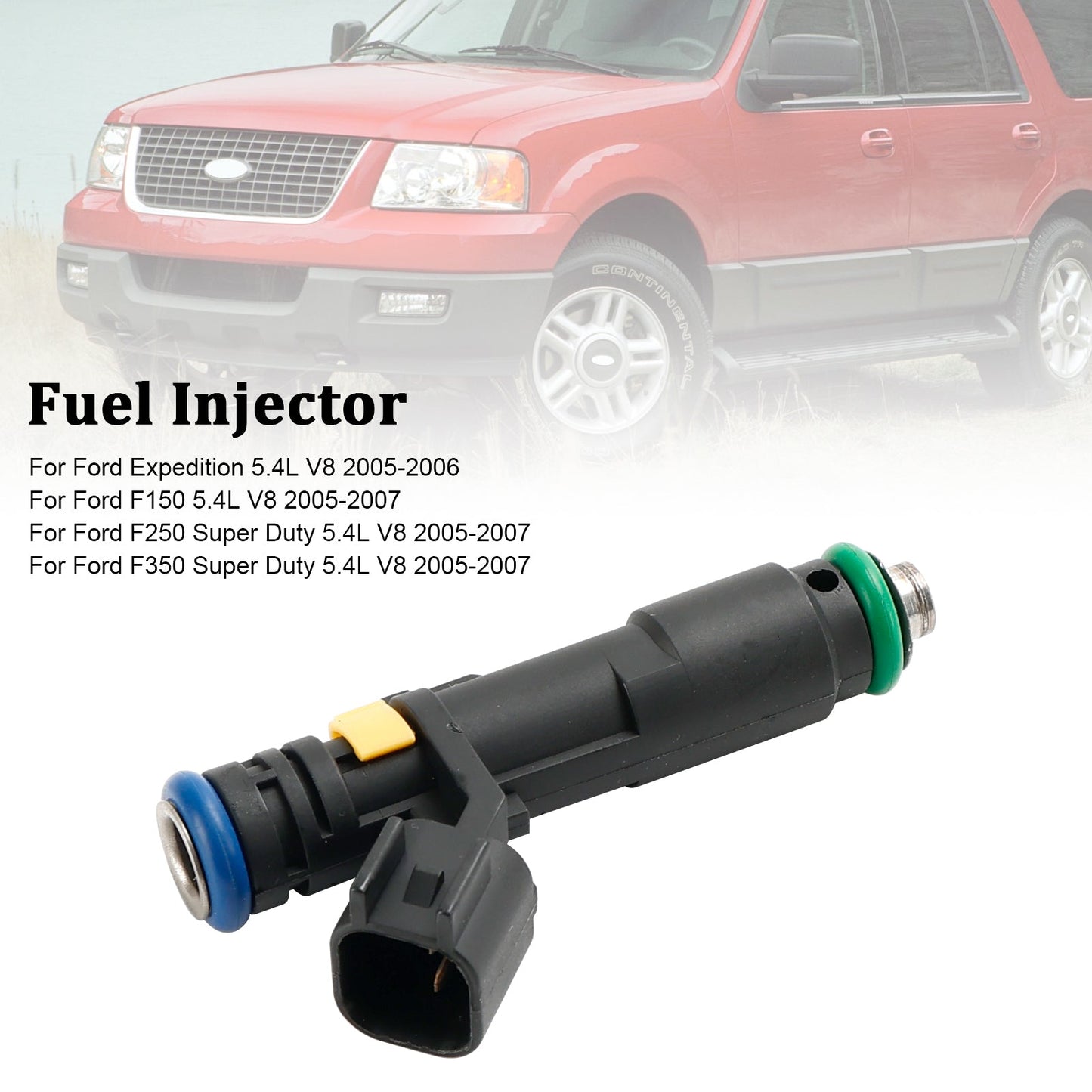1PCS Iniettore di carburante adatto per Ford F150 F250 F350 Expedition Super Duty 2005-2007 5.4L