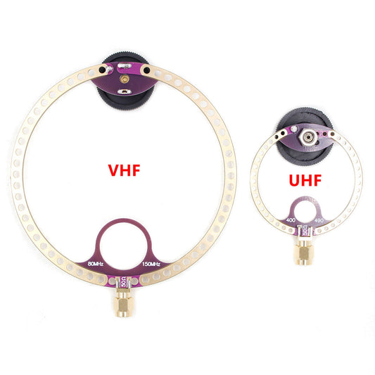 2x Donut VHF UHF FM Mini Loop Antenna per ricevitore radio HFDY Malahiteam DSP DSP2