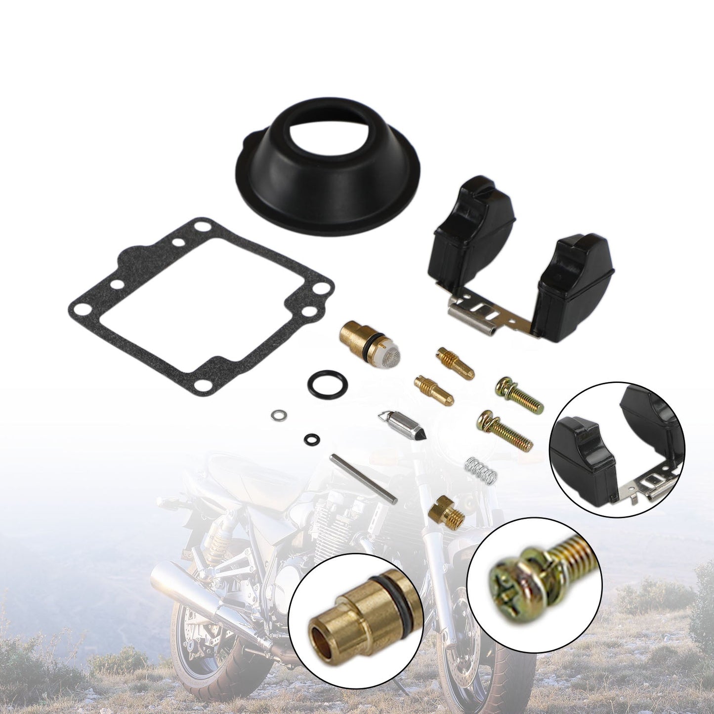1980-1981 Yamaha XS1100 XS1100L XS1100S Carburatore Carb Rebuild Kit di riparazione
