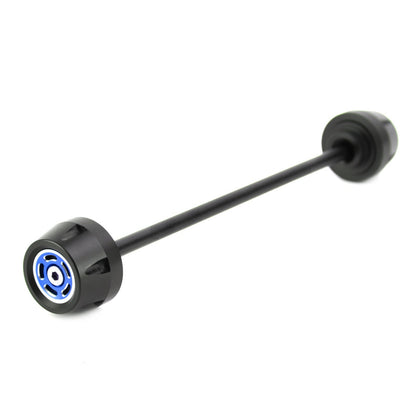 Asse ANTERIORE + POSTERIORE Forcella Slider Ruota Blu Fit per Ducati Scrambler 400 800 1100 Generico