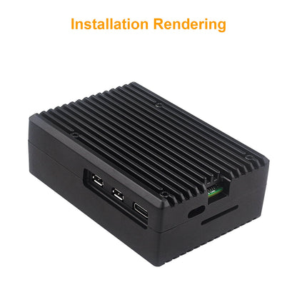 Raffreddamento passivo Custodia in alluminio Raspberry Pi5 Custodia in lega di alluminio con custodia in metallo