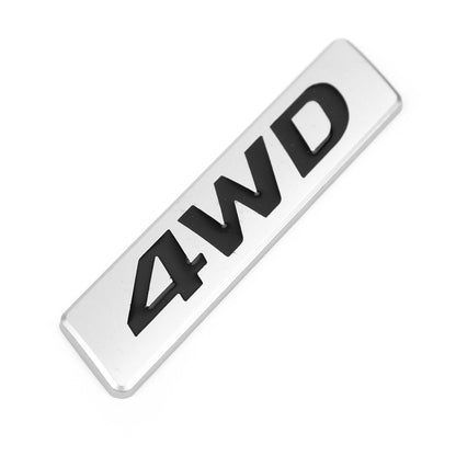 New Metal 4WD Emblem Car Fender Trunk Portellone Distintivo Decalcomanie Adesivo 4WD 4X4 SUV Generico