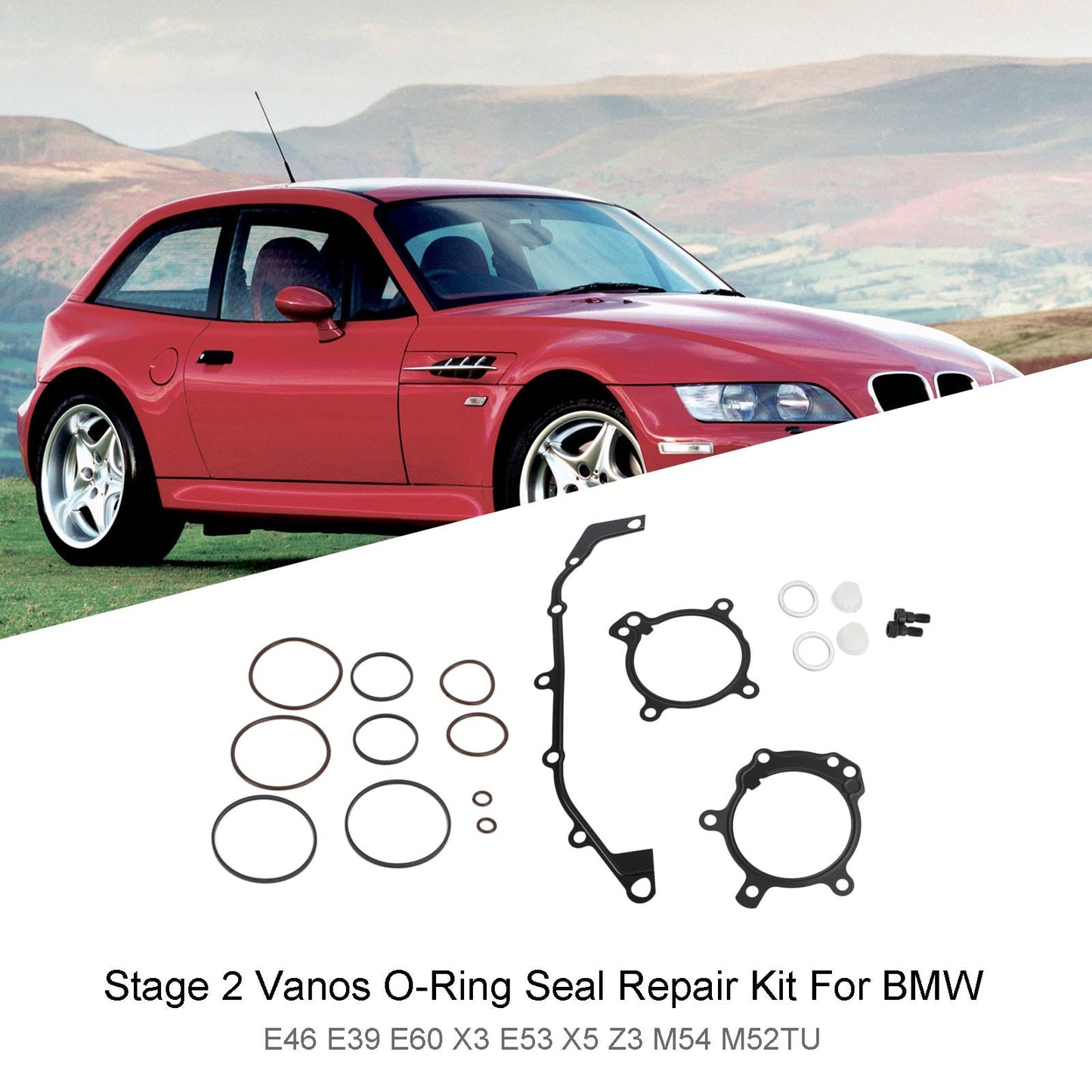 Stage 2 Vanos Kit di riparazione guarnizione O-ring per BMW E46 E39 E60 X3 E53 X5 Z3 M54 M52TU Generico