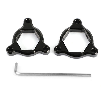 PRE REGOLATORI FORCELLA NERI 19MM Fit per Suzuki GSXR600 GSXR750 2006-2010 K6-L0 Generico