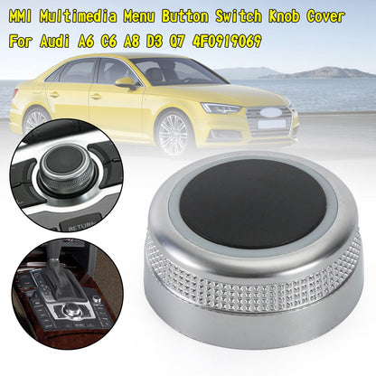 Audi A6 C6 A8 D3 Q7 4F0919069 MMI Multimedia Menu Pulsante Interruttore Manopola Copertura