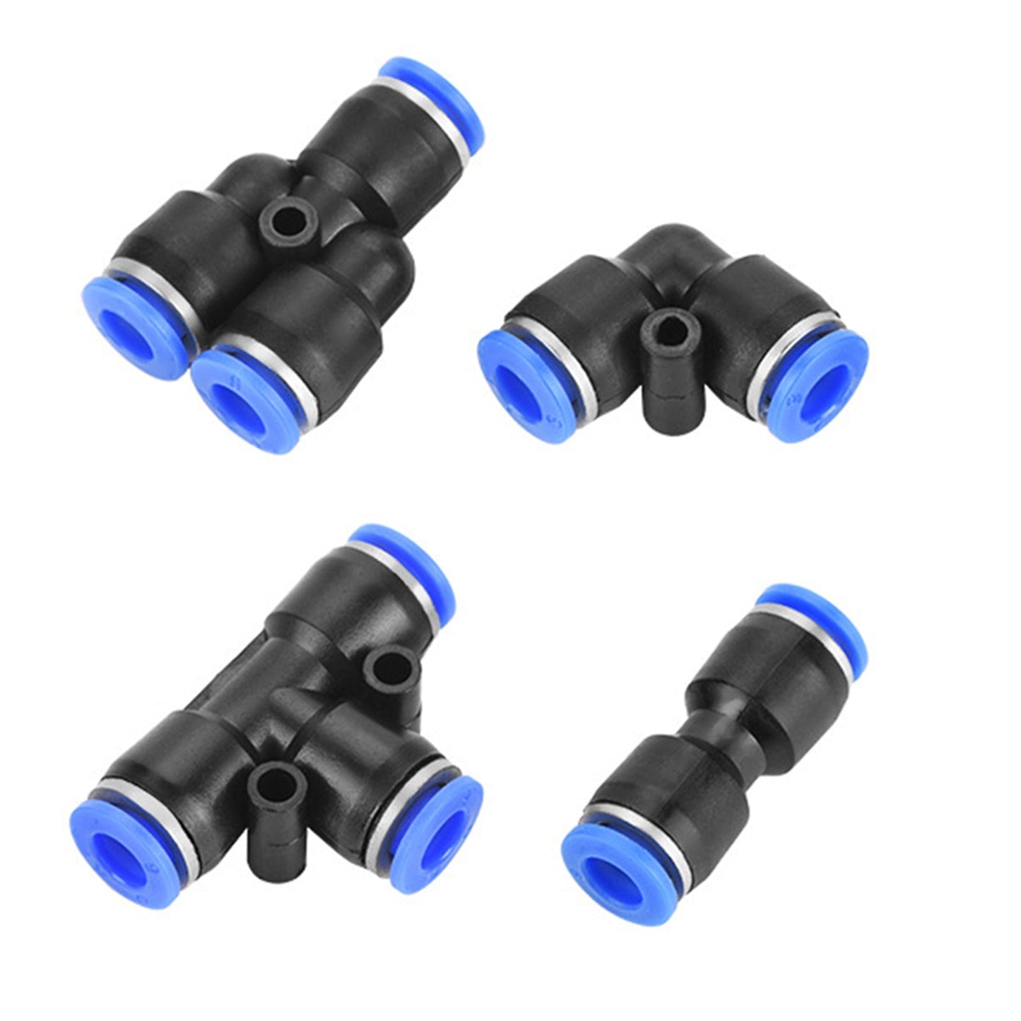 Raccordi per linea pneumatica con connettore a pressione in plastica da 40 pezzi, diametro esterno 6 mm