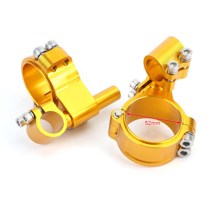 Kit manubrio forcella tubo forcella girevole universale regolabile CNC 52mm Generico