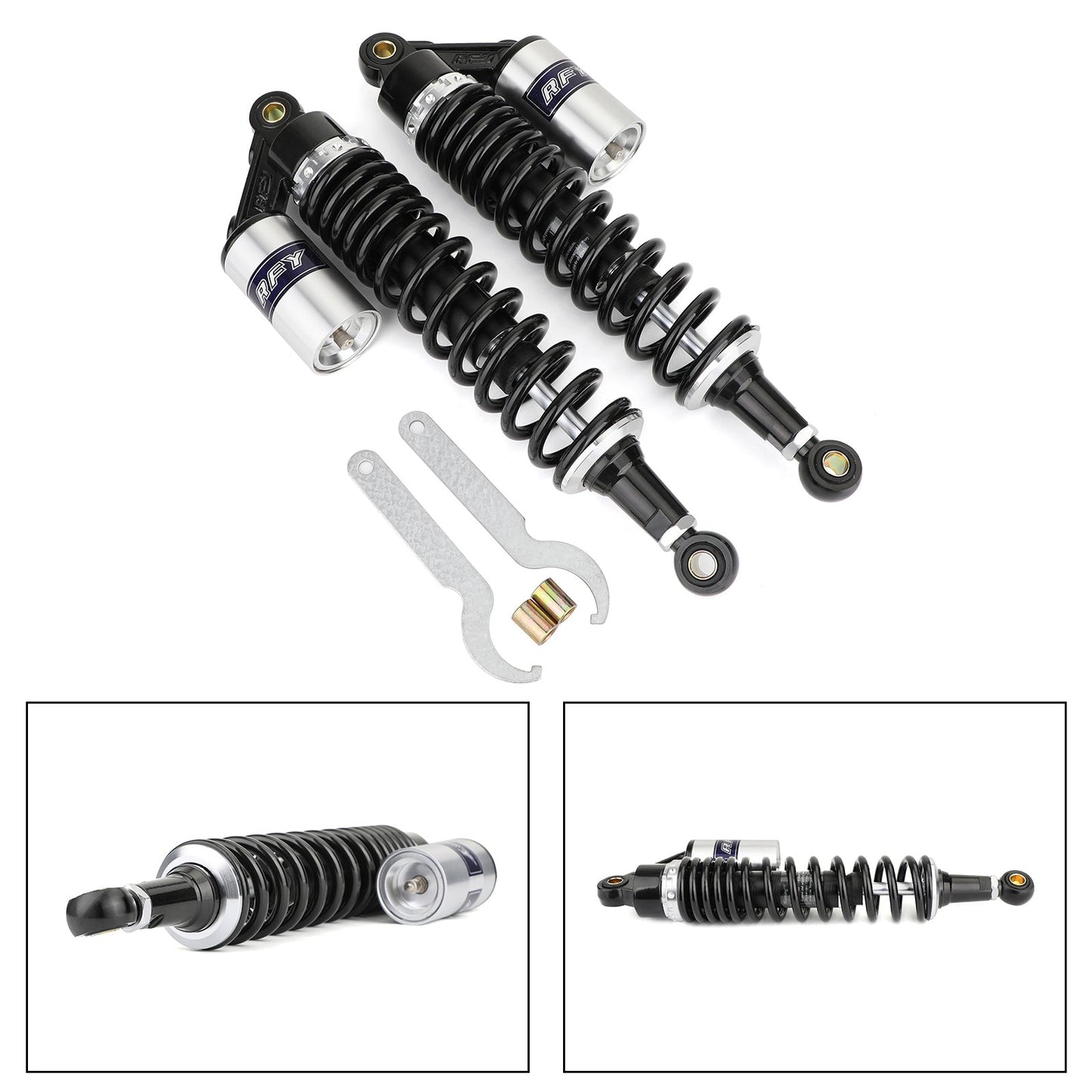 340 mm 375 mm sospensione posteriore ammortizzatori ad aria per Suzuki Yamaha Honda ATV generico