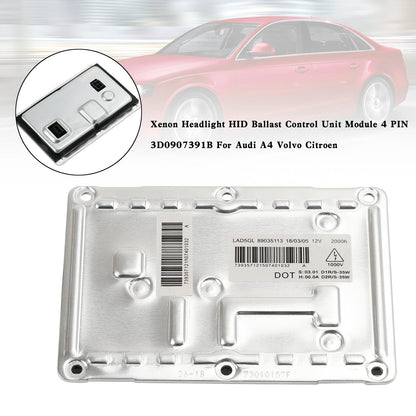 Modulo unità di controllo zavorra HID faro 4 PIN 3D0907391B per Audi A4 Volvo