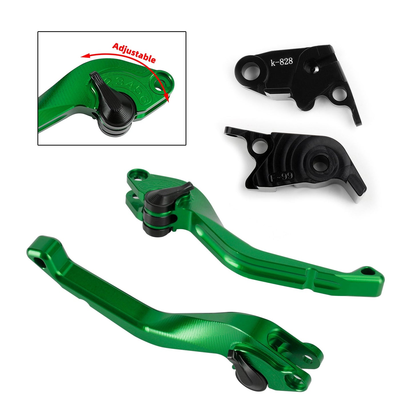 Leva freno frizione corta CNC Kawasaki ZX10R/RR/KRT 2016-2017