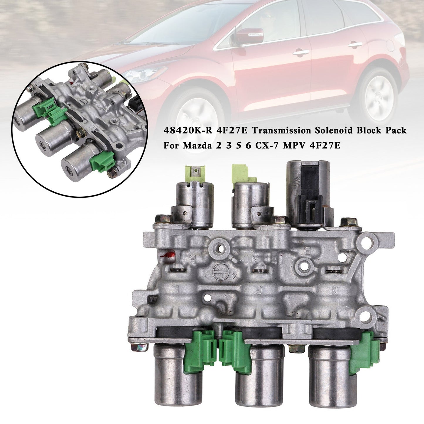 Pacchetto blocco solenoide trasmissione Mazda 2 3 5 6 CX-7 MPV 4F27E 48420K-R 4F27E