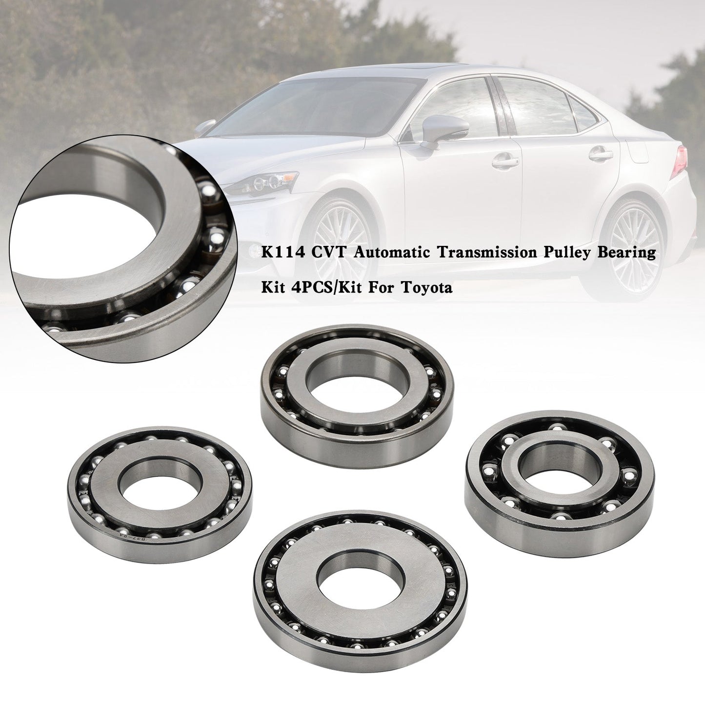 K114 CVT Cambio Automatico Puleggia Cuscinetto Kit 4 PZ Per Toyota Lexus B49-12UR B37-9A B37Z-5UR B37Z-15UR Fedex Express