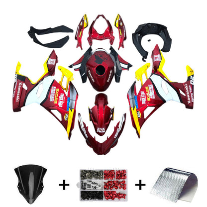 Amotopart Kawasaki EX400 Ninja400 2018-2023 Kit Carenatura Carrozzeria Plastica ABS