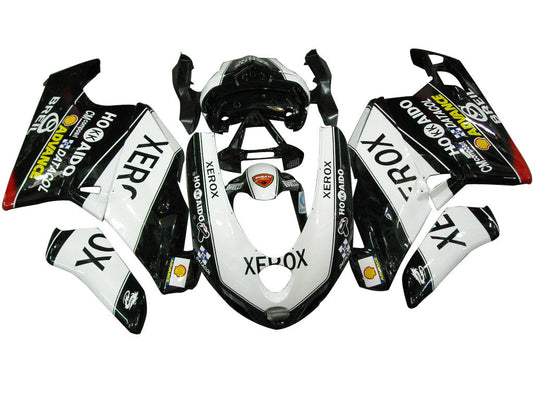 Carene per Ducati 999 Bianco &amp; Nero 2005-2006 Xerox Racing Generico
