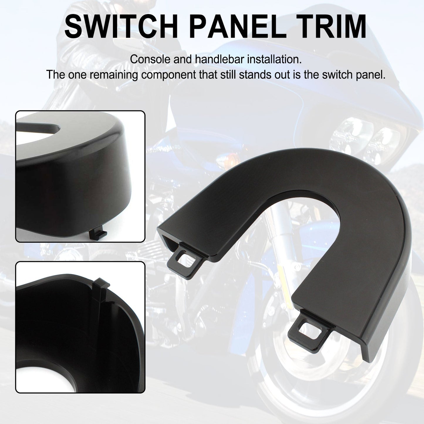 2015-2022 Touring Road Glide Rivestimento pannello interruttore di accensione in alluminio speciale