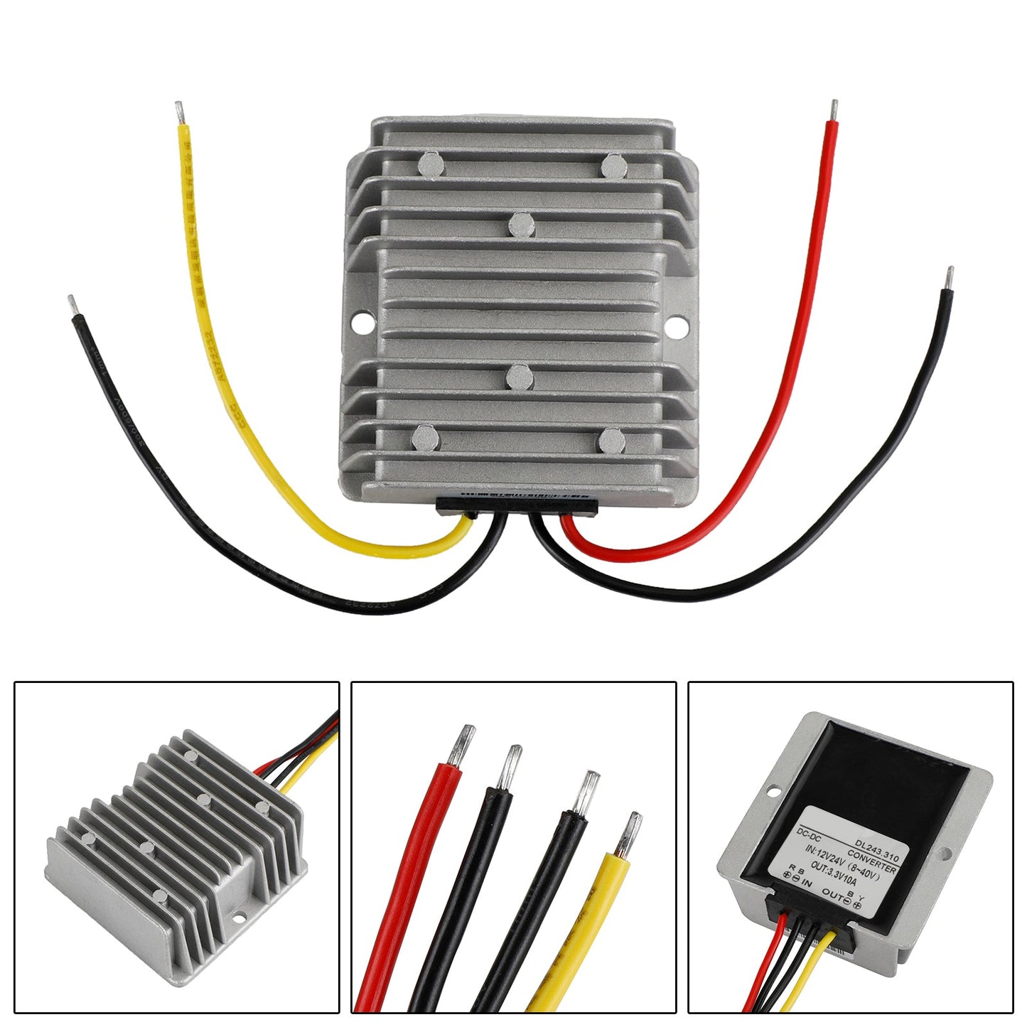 Convertitore buck CC/CC step-down da 12 V/24 V a 3,3 V 10 A Modulo di alimentazione del regolatore