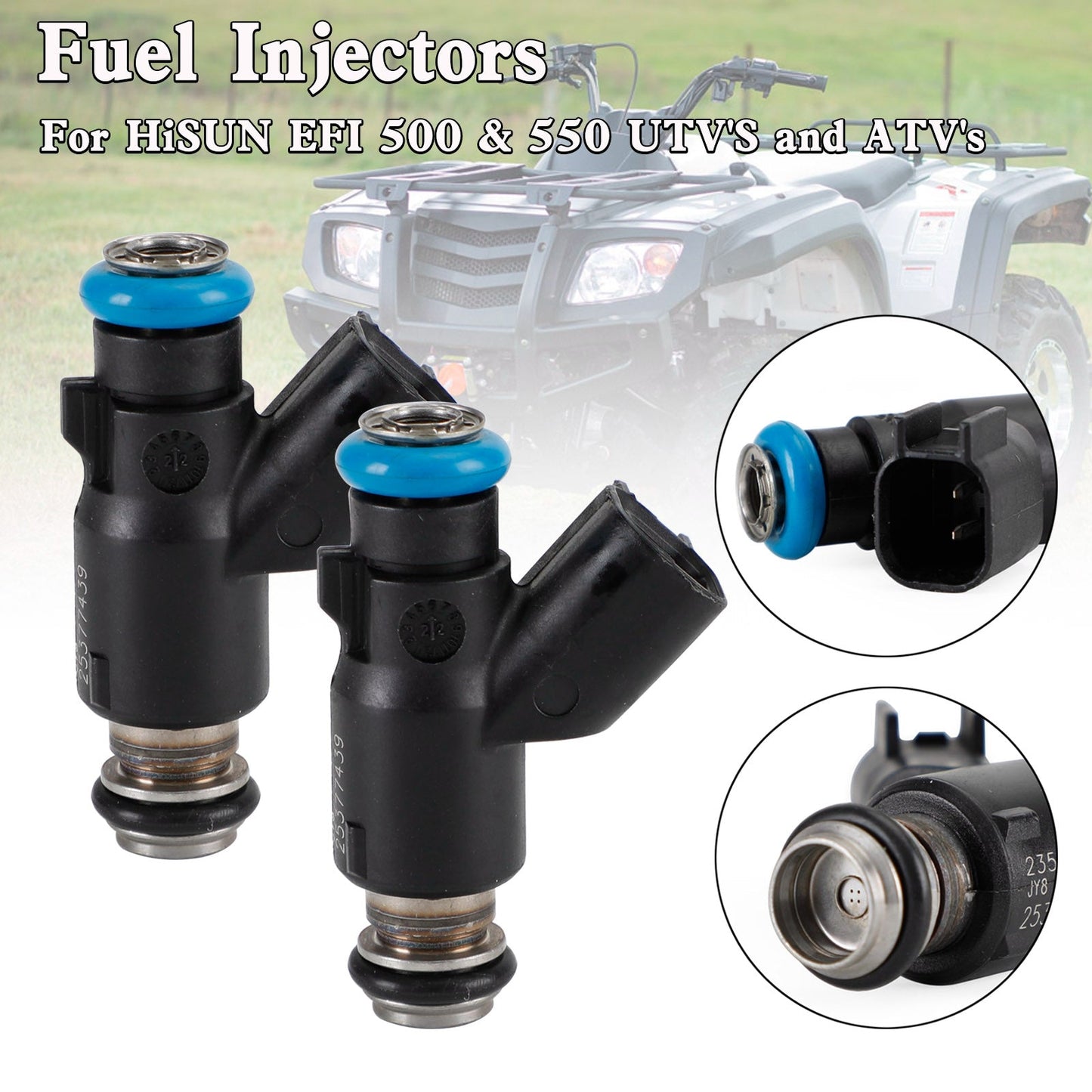 HiSun EFI UTV550 MSU500 HS500 28160355 Iniettore di carburante 16400-004C-0000 2 PZ