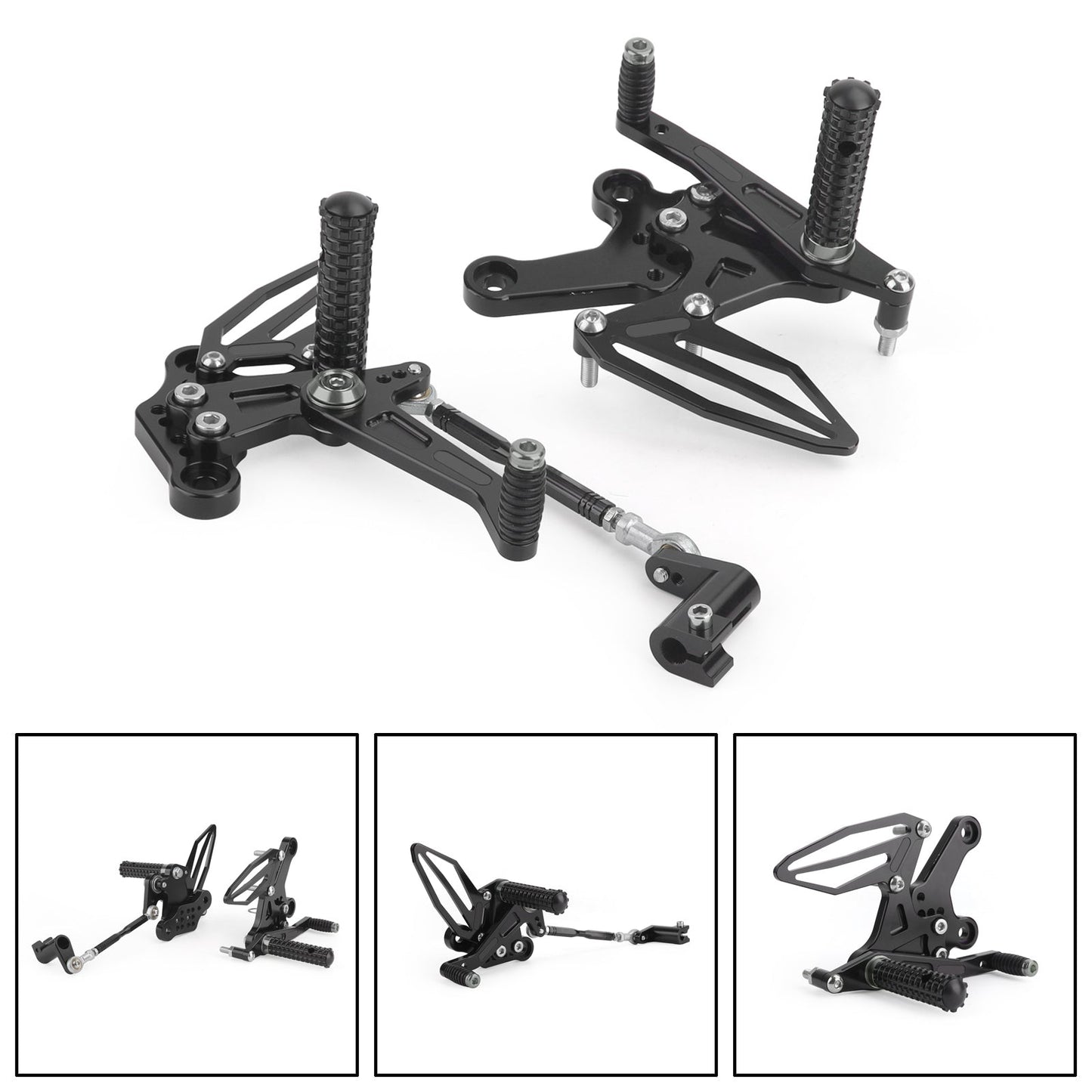 Pedane Pedane Regolabili Pedane Rest Fit per Kawasaki Ninja 250/400 2018-2022 Generico