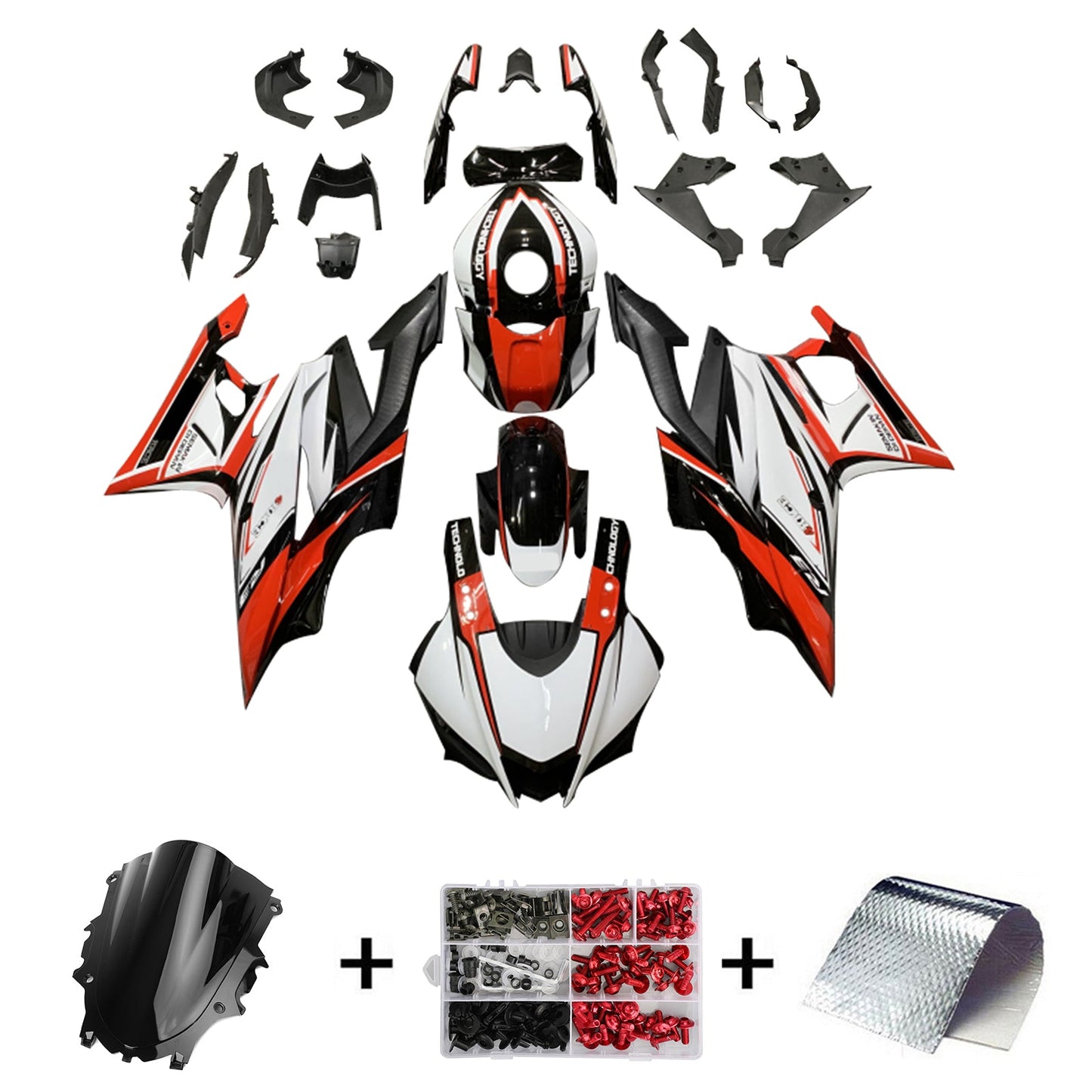 2022-2023 Yamaha YZF-R3 R25 Kit carenatura iniezione Carrozzeria Plastica ABS