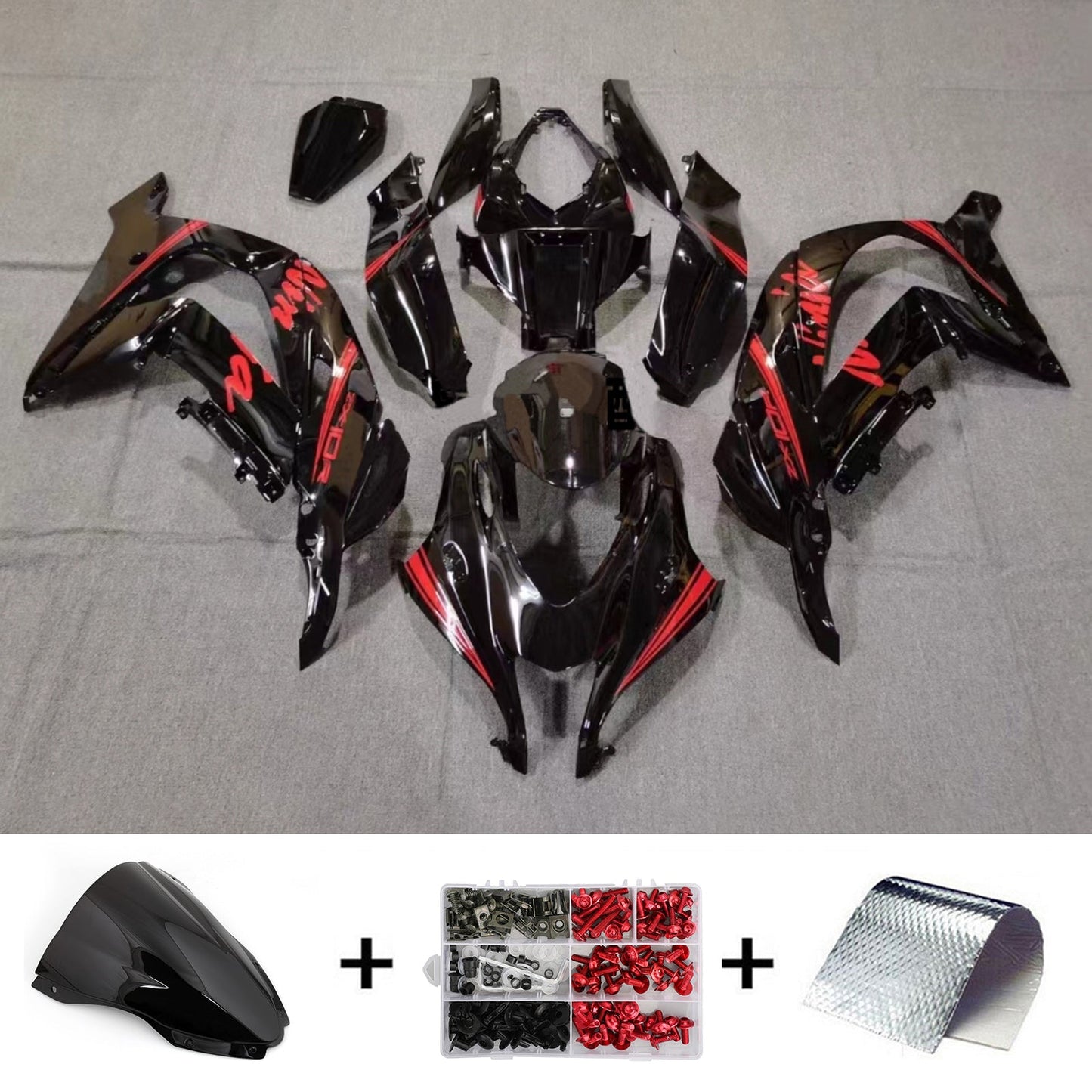 Amotopart Kawasaki ZX10R 2016-2020 Kit carena Carrozzeria Plastica ABS