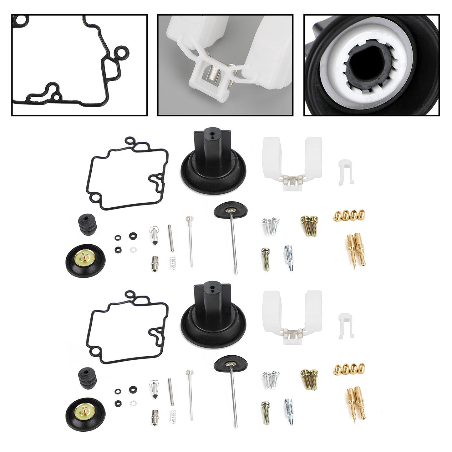2X Carburatore Carb Rebuild Kit pompa di accelerazione adatta per KT CVK24 Scooter Racing Generico