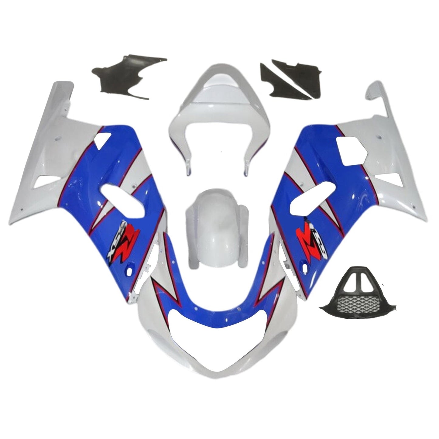 Amotopart Suzuki GSXR1000 2000-2002 K1 K2 Kit carena Carrozzeria Plastica ABS