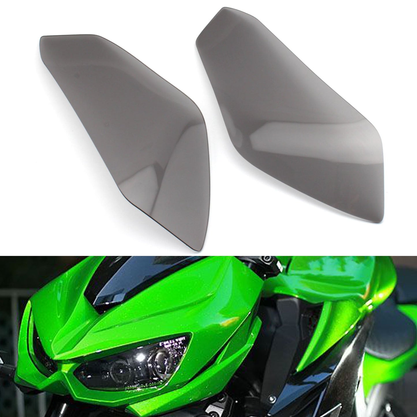 Coperchio di protezione lente faro anteriore adatto per Honda Cbr1000Rr 2017-2020 fumo generico