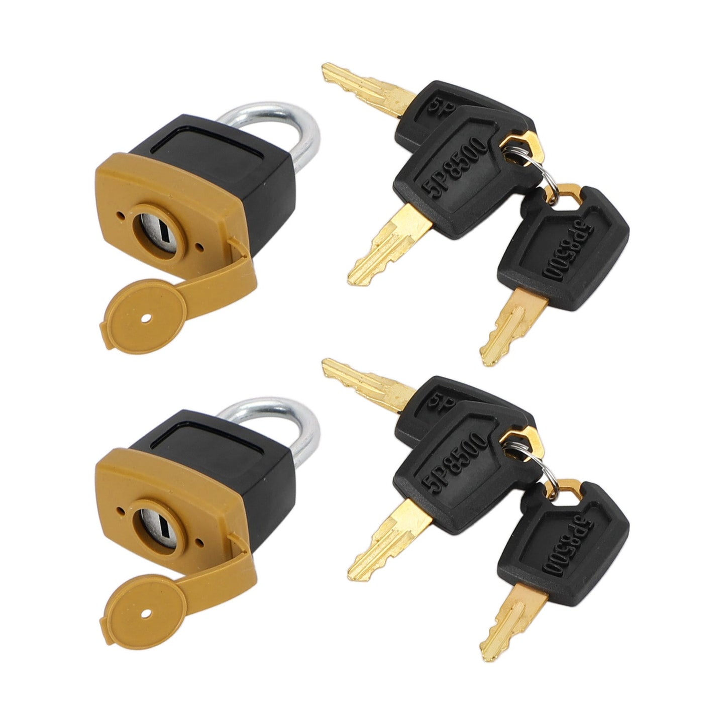 2 set lucchetto lucchetto con 6 nuove chiavi per Caterpillar (CAT) 5P8500 246-2641