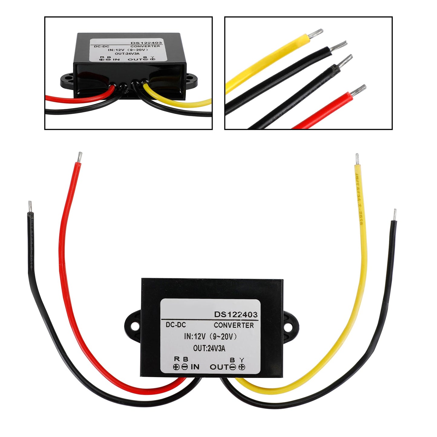 Convertitore step-up Boost DC-DC impermeabile da 12V a 24V Modulo di alimentazione per auto
