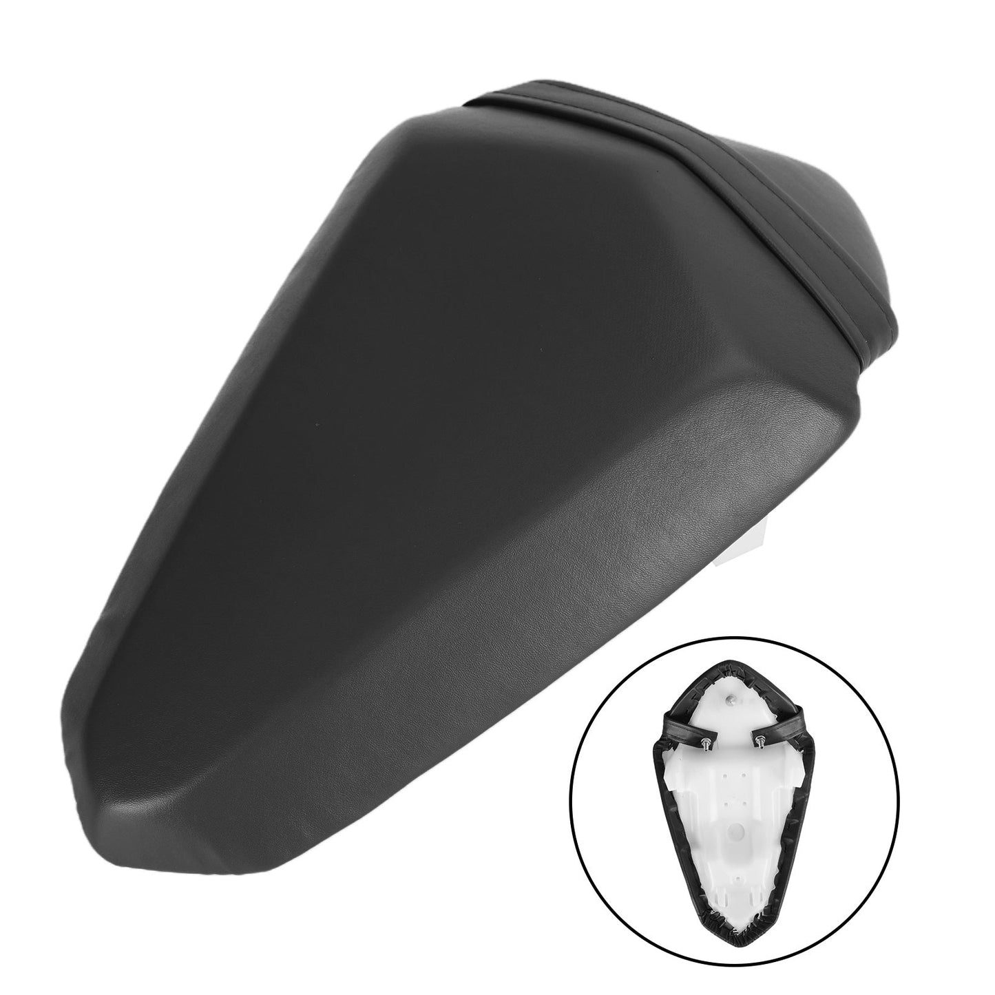 Cuscino sedile passeggero posteriore Addensare Pu per Kawasaki Ninja Z400 Ex400 18-21 Rosso generico