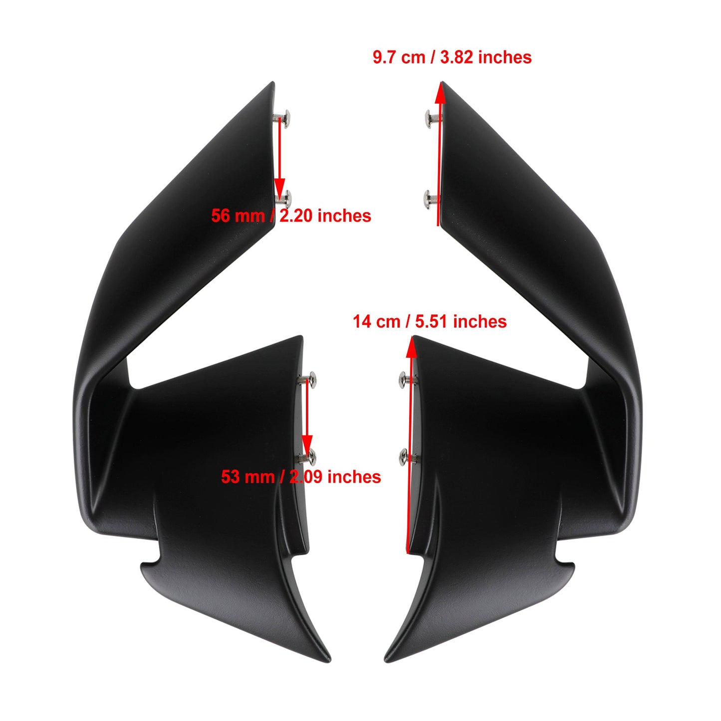 BMW S1000RR 2019-2022 Spoiler anteriore Wind Winglets Carenatura