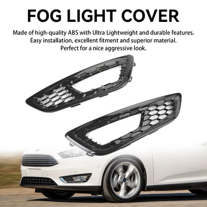 Ford Focus 2015-2017 coppia paraurti anteriore fendinebbia copertura ghiera griglia