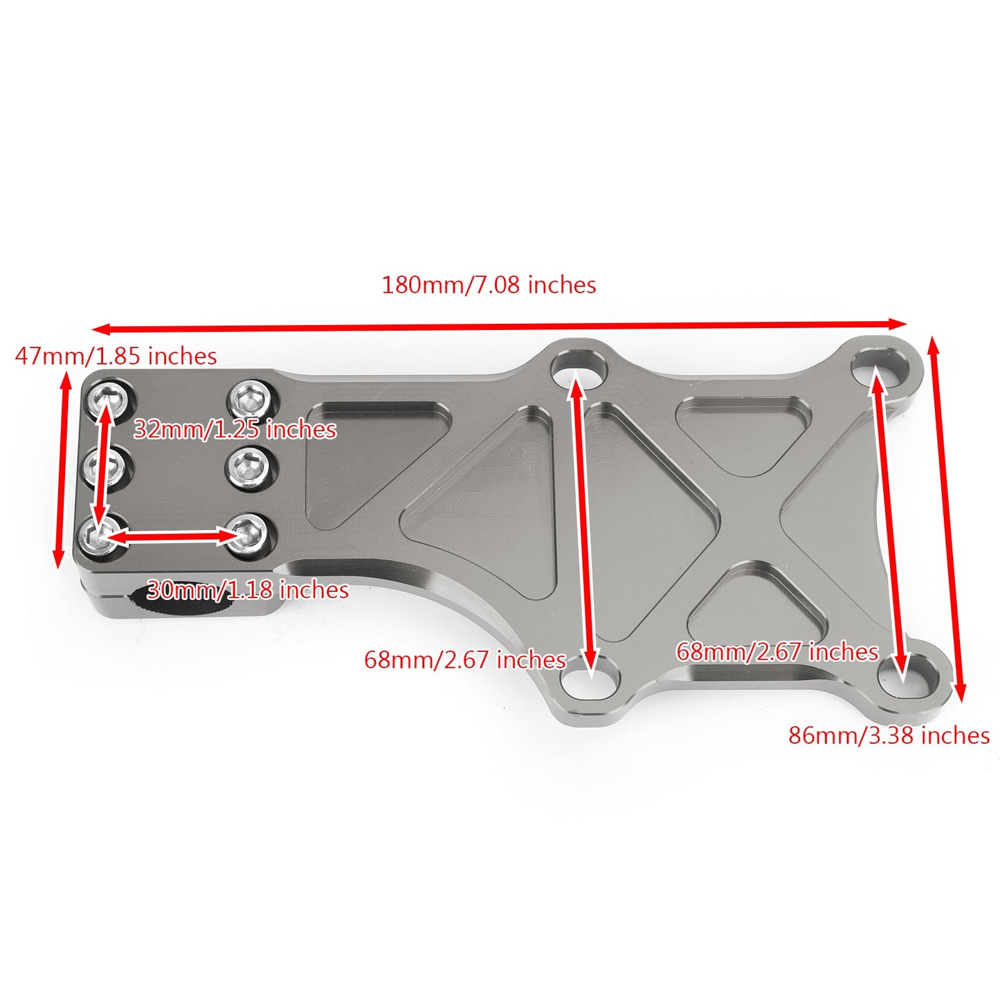 Staffa Paramotore Fissaggio Fisso per Honda MSX125 MSX125SF Grom 2013-2019 Generico