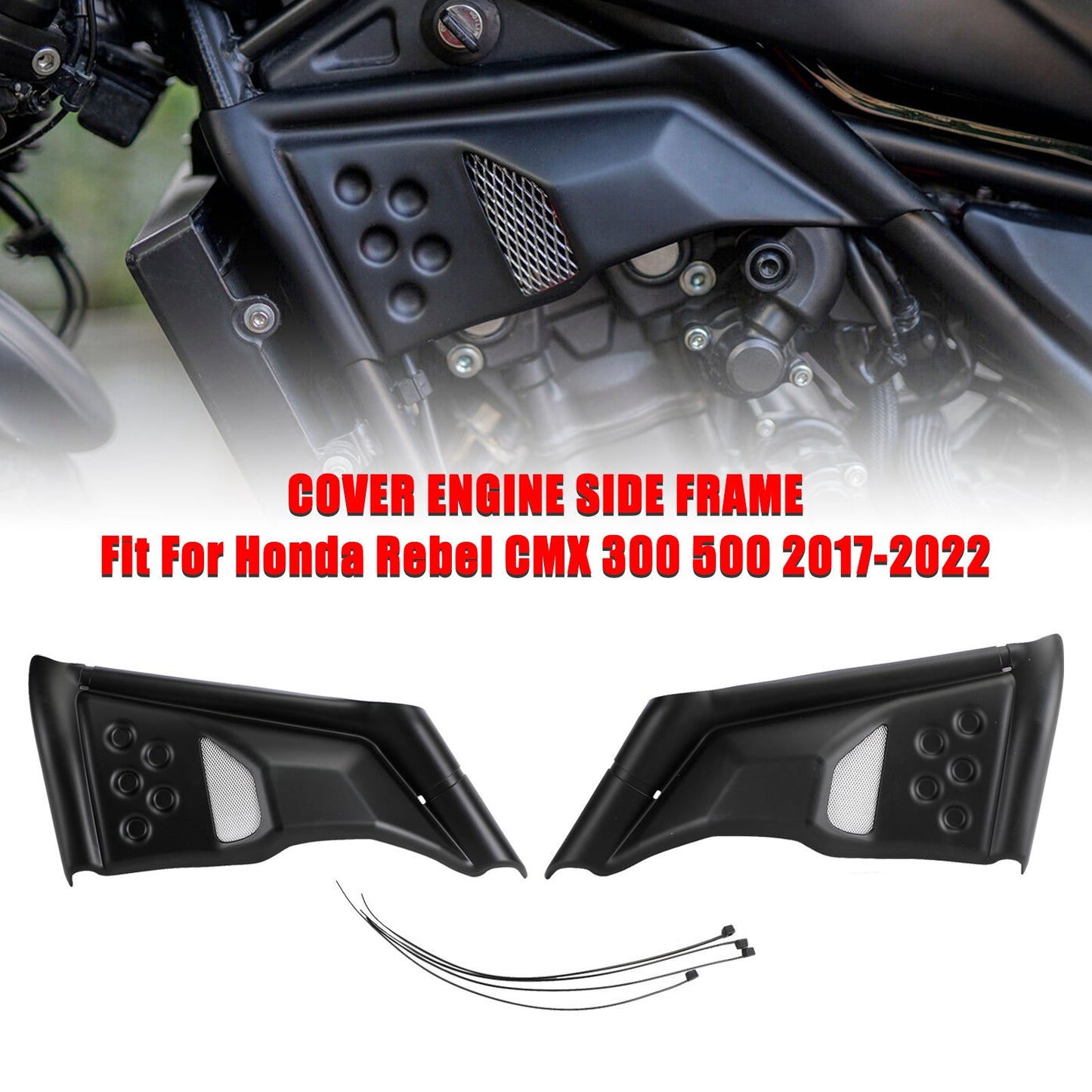 Honda Rebel CMX 300 500 2017-2022 Carena Protezione Carter Copertura Motore Lato Telaio