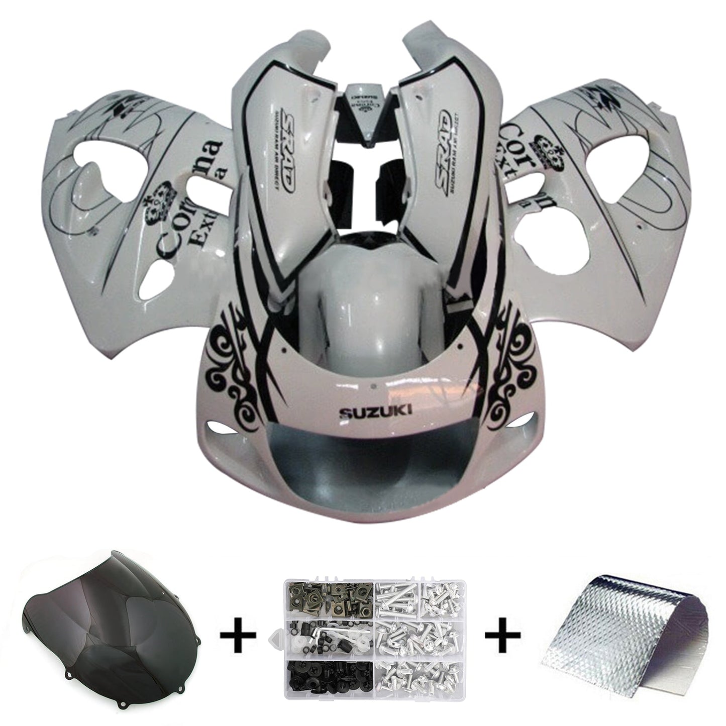 Amotopart Suzuki GSXR600 1996-2000 GSXR750 1996-1999 Kit carena Carrozzeria