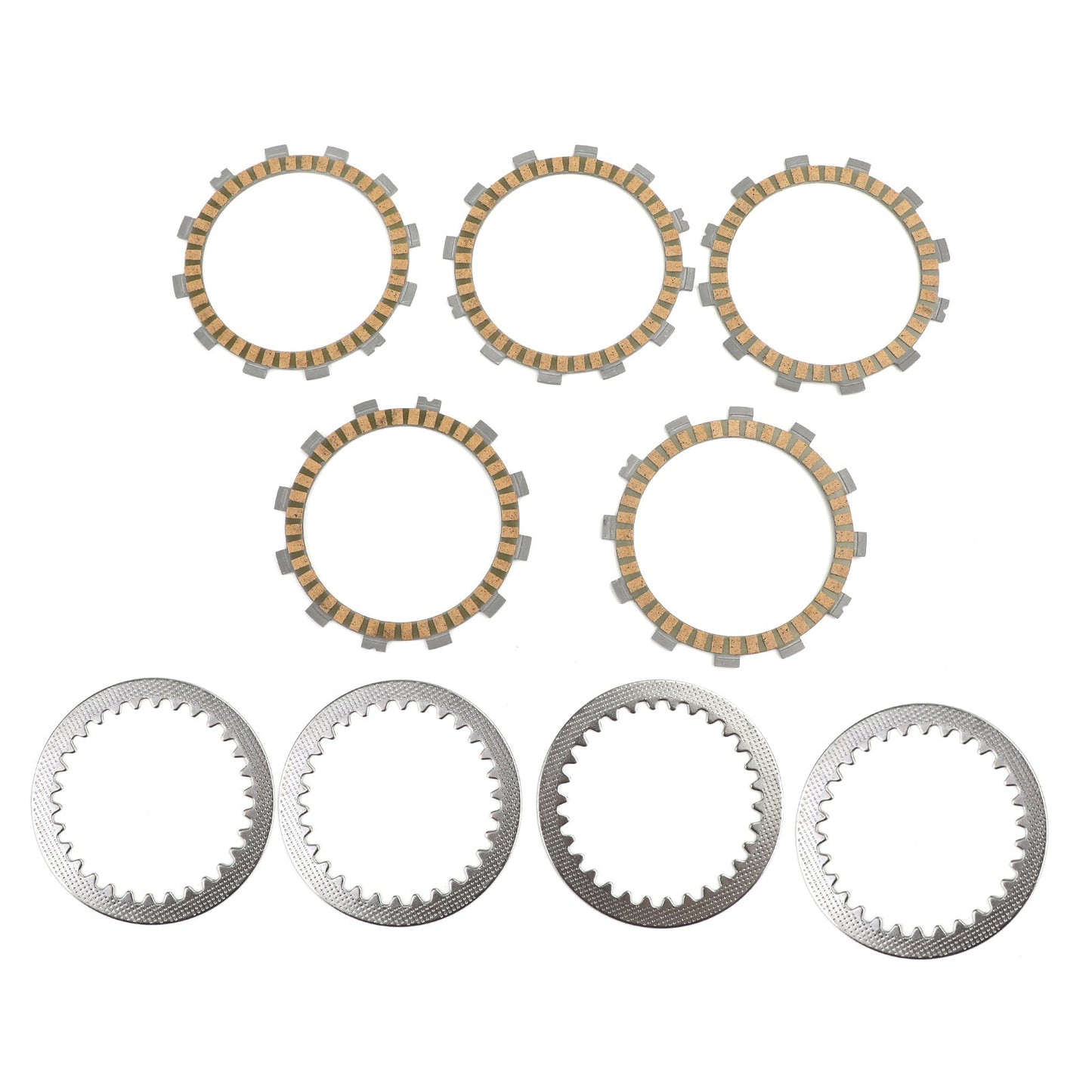 Kit frizione in ferro e dischi di attrito adatti per Kawasaki KLX125 Suzuki GN125 GSX-R150 Generico