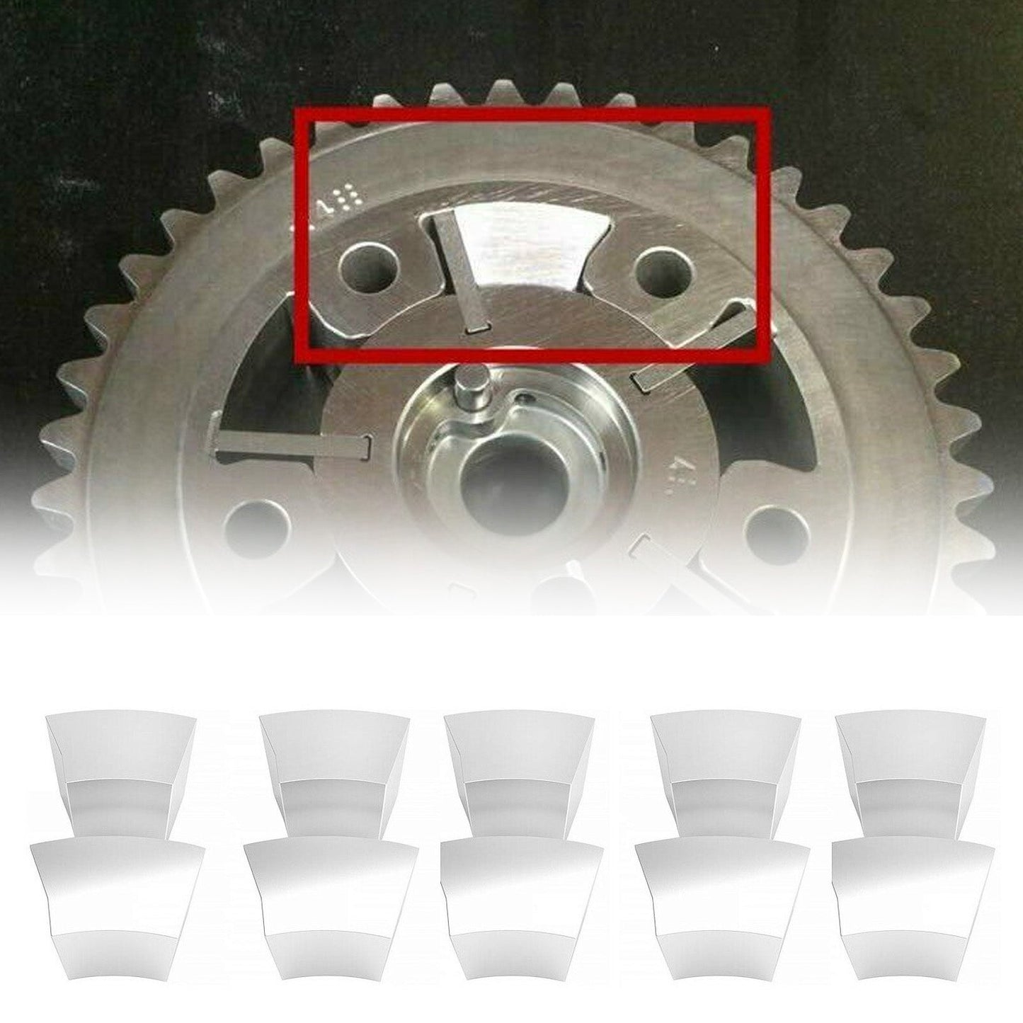 10PCS 3 Valve Cam Phaser Lock Out Kit Set di riparazione del rumore Fit Ford 5.4L F150 Generico