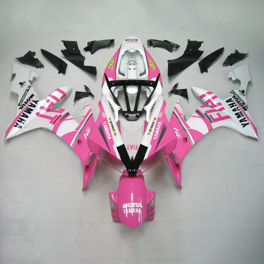 Amotopart 2004-2006 Yamaha YZF 1000 R1 Kit di carenatura bianca rosa