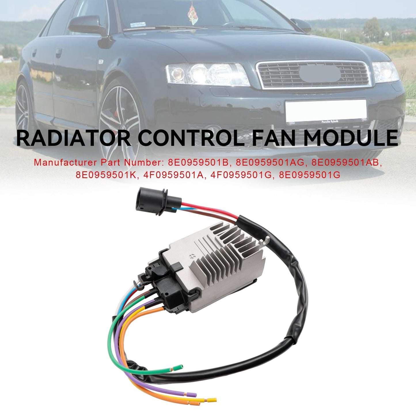8E0959501AB 8E0959501AG Modulo unità di controllo ventola radiatore adatto per Audi A4 8E2 8E5 B6