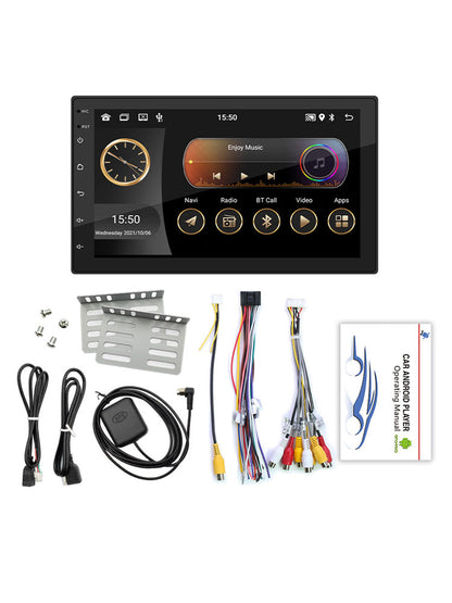 Lettore MP5 stereo per auto Android 10 da 7" 2G+64G Quad Core GPS WiFi Bluetooth Carplay